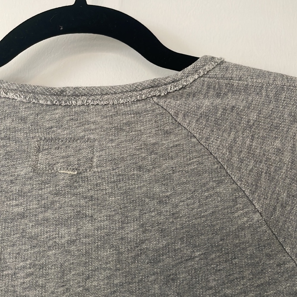 Rag & Bone Designer Basic Gray Heather Crew Neck … - image 3